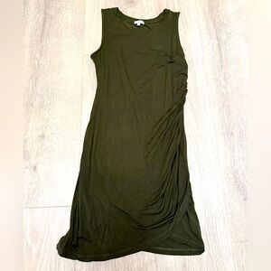 Olive Green Sleeveless Dress